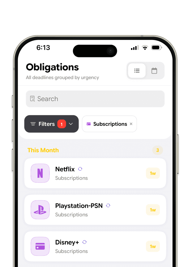 Subscriptions & renewals