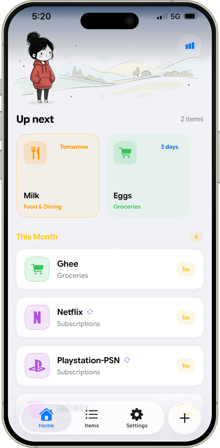 Deadlinr app screenshot